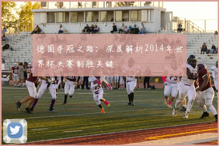 德国夺冠之路:深度解析2014年世界杯决赛制胜关键
